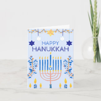 Hanukkah Greetings Card Kaart