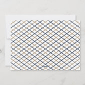 Hanukkah Greetings Holiday Navy Gold Feestdagenkaart (Achterkant)