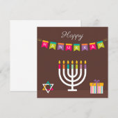 Hanukkah Greetings Notitiekaartje (Voorkant / Achterkant)