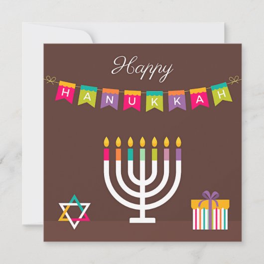 Hanukkah Greetings Notitiekaartje (Voorkant)