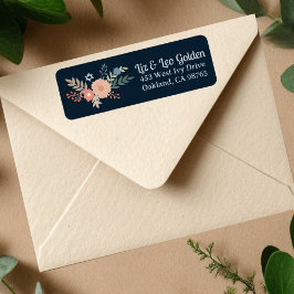 HANUKKAH Hand-Drawn CUSTOM Return Address Etiket