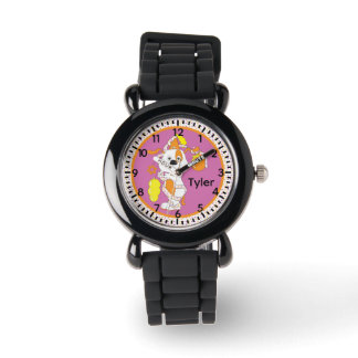 Hanukkah Happy Dog Watch Personaliseer Horloge