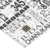 Hanukkah Happy Fun Lange Tafelloper (Hoek)