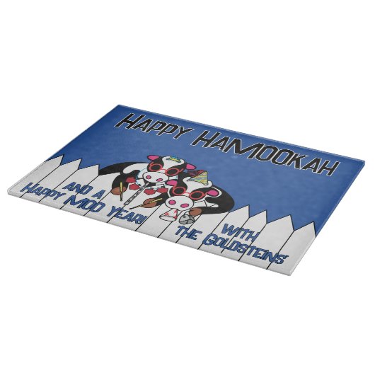 Hanukkah Happy HaMOOkah Snijplank (Hoek)