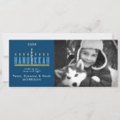 Hanukkah | Happy Hanukkah Menorah 1 Foto Feestdagenkaart (Voorkant)