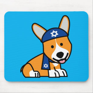 Hanukkah Happy Jewish Corgi Corgis Dog Puppy Muismat