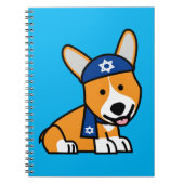 Hanukkah Happy Jewish Corgi Corgis Dog Puppy Notitieboek (Voorkant)