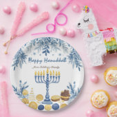 Hanukkah Harmony, waterverf Papieren Bordje (Feest)