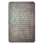 Hanukkah Hebrew Al Hanisim Prayer Judaica Art Magneet (Verticaal)