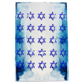 HANUKKAH HEBREW STARS Gift Bag personaliseren Medium Cadeauzakje (Voorkant)