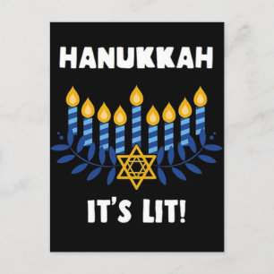 Hanukkah: Het is Lit Briefkaart