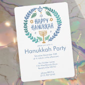 Hanukkah Holiday Party Schattigee handgetekende cu Kaart