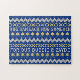 Hanukkah "HUGS" Puzzle gepersonaliseerd Legpuzzel