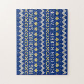 Hanukkah "HUGS" Puzzle gepersonaliseerd Legpuzzel (Verticaal)