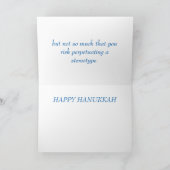 Hanukkah humor greeting card feestdagen kaart (Binnen)