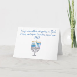 Hanukkah humor greeting card feestdagen kaart