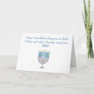 Hanukkah humor greeting card feestdagen kaart