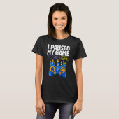 Hanukkah I Paused My Game to be here Controller Ga T-shirt (Voorkant volledig)