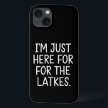 Hanukkah, ik ben hier voor de Joodse Latkes Case-Mate iPhone Case<br><div class="desc">Chanoeka Ik ben hier voor de laatste Joodse feestdag</div>