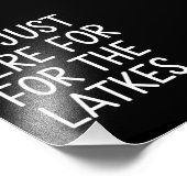 Hanukkah, ik ben hier voor de Joodse Latkes Foto Afdruk (Hoek)