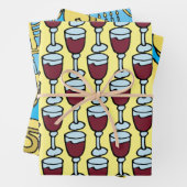 Hanukkah Inpakpapier Vel (In situ)