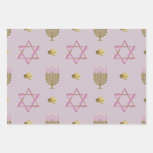 Hanukkah Inpakpapier Vel (Voorkant)