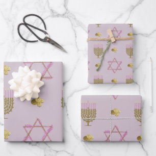 Hanukkah Inpakpapier Vel