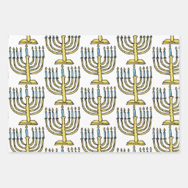 Hanukkah Inpakpapier Vel