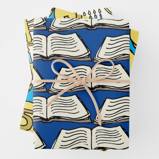 Hanukkah Inpakpapier Vel (In situ)