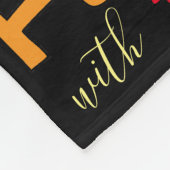 Hanukkah is Funukkah Fleece Blanket Deken (Hoek)