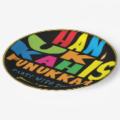Hanukkah is Funukkah Papieren Bordje (Gekanteld)