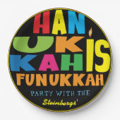 Hanukkah is Funukkah Papieren Bordje (Voorkant)