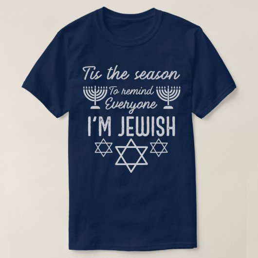 Hanukkah is iedereen die ik Joodse Menorah Hanukka T-shirt (Design voorkant)