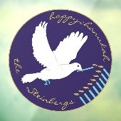 Hanukkah is Love Dove Window Cling Raamsticker (Vel 3)