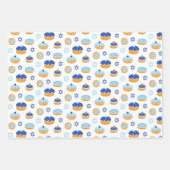 Hanukkah Jelly Donut Star of David Wrapping Paper (Voorkant 3)