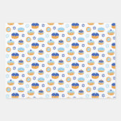 Hanukkah Jelly Donut Star of David Wrapping Paper (Voorkant 2)
