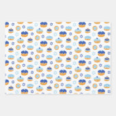 Hanukkah Jelly Donut Star of David Wrapping Paper (Voorkant)