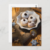 Hanukkah Jelly Donuts Post Card  Briefkaart (Voorkant / Achterkant)
