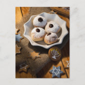 Hanukkah Jelly Donuts Post Card  Briefkaart (Voorkant)