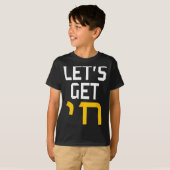 Hanukkah Jew Hebrew Word Lets Get Chai T-shirt (Voorkant volledig)