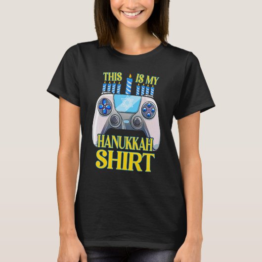 Hanukkah Jewish Christmas Boys This Is My Hanukkah T-shirt (Voorkant)