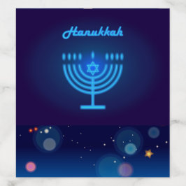Hanukkah Jewish Holiday Hanukkiah Blue Decoration