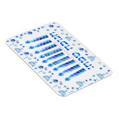 Hanukkah Jewish Holiday Hanukkiah Decoratief Magneet (Rechterzijde)