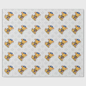 Hanukkah Jewish Labrador Retriever Puppy Dog Cadeaupapier (Vlak)