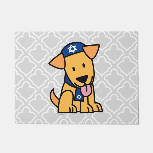 Hanukkah Jewish Labrador Retriever Puppy Dog Deurmat (Voorkant)