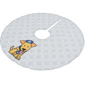 Hanukkah Jewish Labrador Retriever Puppy Dog Kerstboom Rok (Gekanteld)