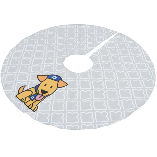 Hanukkah Jewish Labrador Retriever Puppy Dog Kerstboom Rok (Gekanteld)