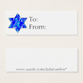 Hanukkah Jewish Star Gift Labels Mini Visitekaartjes (Voorkant /achterkant)