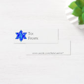 Hanukkah Jewish Star Gift Labels Mini Visitekaartjes (Bureau)