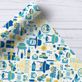 Hanukkah Jewish Sukkot Funny Cute Pattern Cadeaupapier